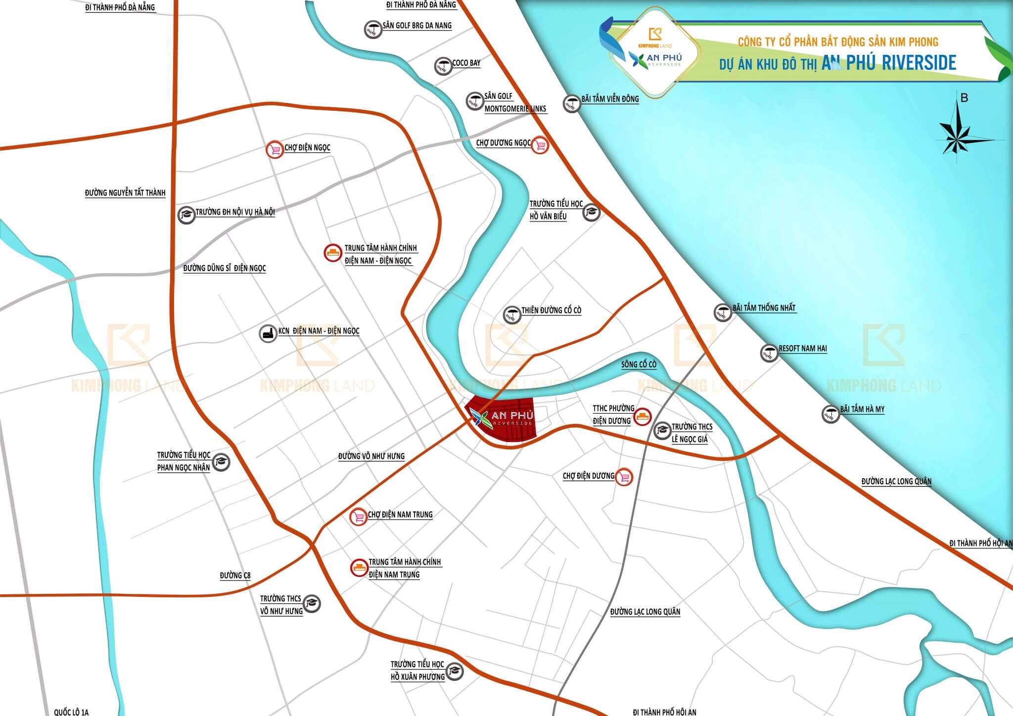 Vị trí khớp nối dự án An Phú Riverside