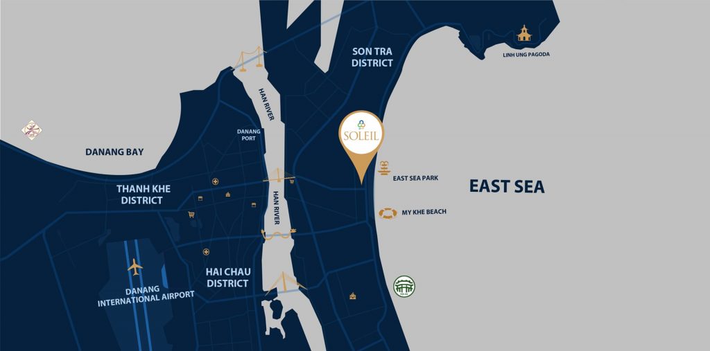 Vị trí dự án Wynham Soleil Đà Nẵng trên maps