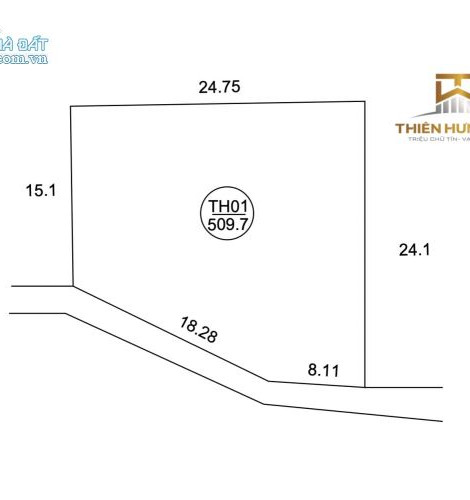 BÁN LÔ ĐẤT KHỔ LỚN 509,7M GIÁ CỰC KÌ RẺ CHỈ 1,X TRIỆU - NGANG ĐẾN 26M 0