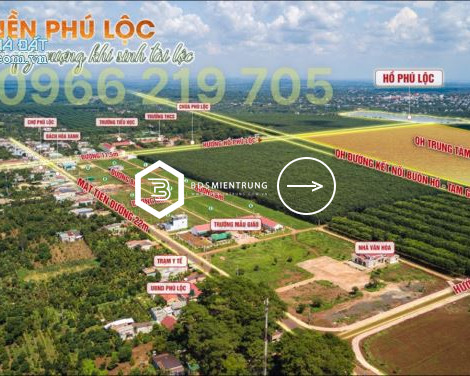 Bán 12m ngang thổ cư mặt đường 22m tại KDC Phú Lộc, Đăk Lăk, phù hợp kinh doanh, đầu tư. 0
